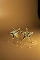 Golden Starfish Studs